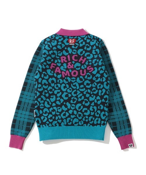 MARK&LONA ニット セーター RF Leopard Polo Sweater | WOMEN