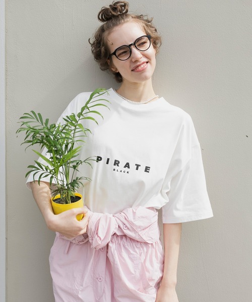 forksy. tシャツ 「forksy.」シンプルロゴTシャツ レディース