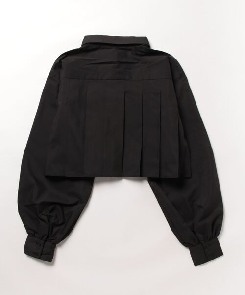 ブラウス シャツ ブロードボリュームフルスリーブクロップドブラウス レディース STYLEBLOCK ブラウス シャツ ブロードボリュームスリーブ
