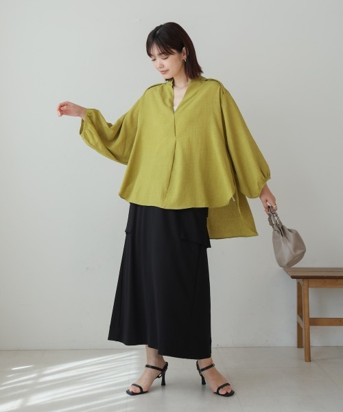 Bou Jeloud チュニック 麻ライクスキッパーチュニック