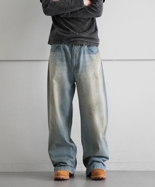 neon sign デニムパンツ NEON SIGN - 46 NEON SIGN Drill Wide Denim Pants v1.6の通販