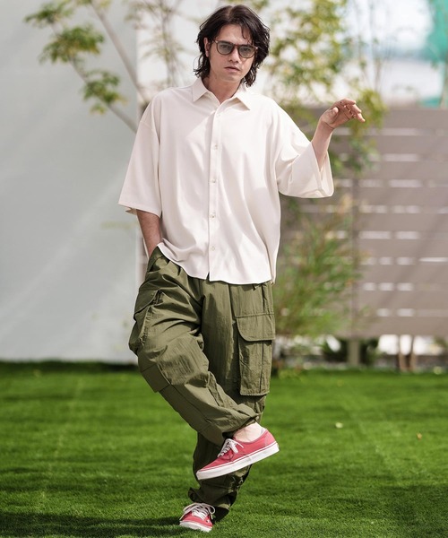 CAMBIO（カンビオ） カーゴパンツ mp12372- ナイロンワッシャーカーゴ