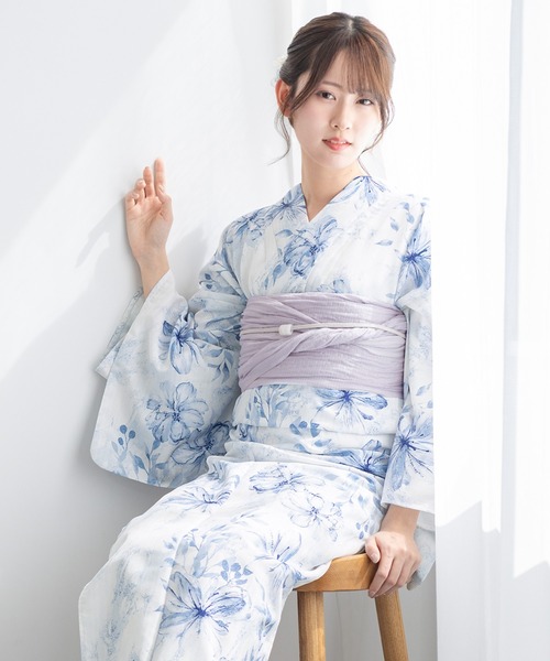SOUBIEN 浴衣 夏を彩るレディース浴衣2点セット （浴衣＋帯