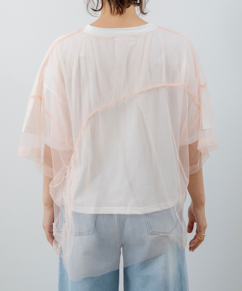 チュールレイヤードオーバーT LASUD｜チュールレイヤードオーバーT | Rakuten Fashion(楽天