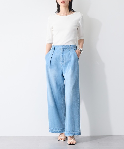 for/c（フォーシー） ワイドパンツ ジーンズ デニム デニムパンツ