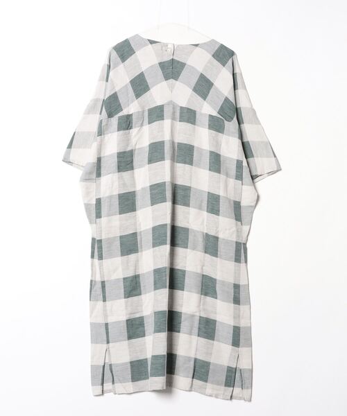 Plantation」 7分袖ワンピース M size グリーン レディース : 84550685 