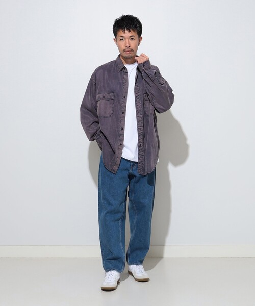 BEAMS シャツ フェード ワークシャツ メンズ レディース : ZOZOTOWN 