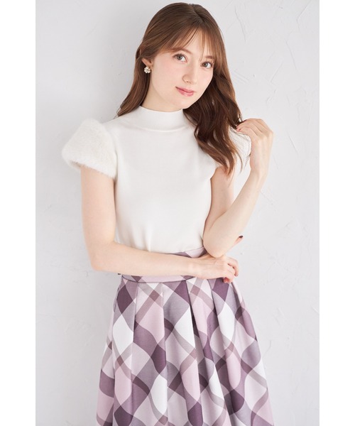 tocco closet ニット セーター ファースリーブ切り替えニット