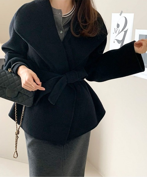 【美品】BEAUTY&YOUTHラップテイラーコート　チェスターコート JOSE MOON コート チェスターコート WOOL CHESTER COAT/ウール