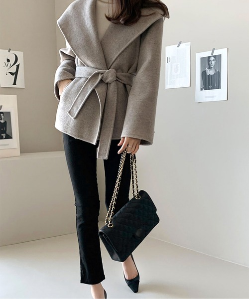 極美品 SEE BY CHLOE セーラーカラー チェスターコート コート チェスターコート セーラーカラーミドルコート