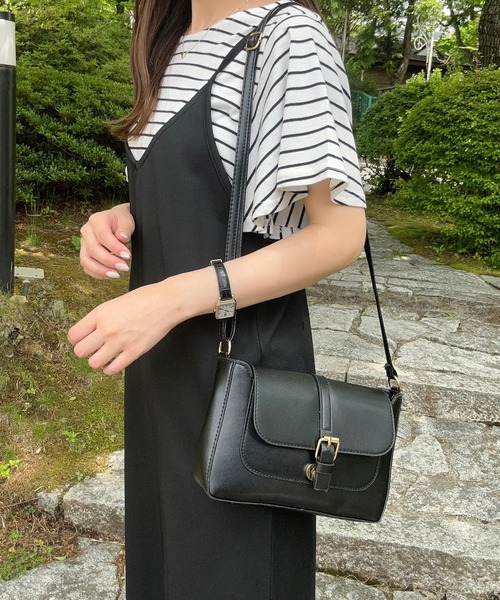 お値下げ☆レトラ☆ミニスタイル/ショルダー 付☆Black✖️White ショルダーバッグ バッグ レトロショルダーバッグ レディース