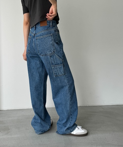 「CANAL JEAN」 「Call My Name」デニムパンツ SMALL ブルー レディース