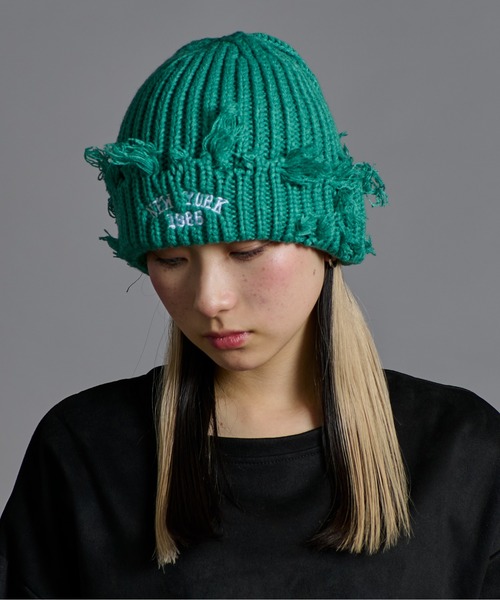 CALIFORNIA OUTFITTERS ニット帽 ニットキャップ 2-11D26 クラッシュ