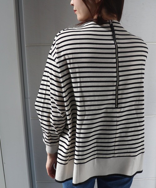 tシャツ ボーダーフレアトップス レディース Jines tシャツ ボーダーフレアトップス レディース : ZOZOTOWN