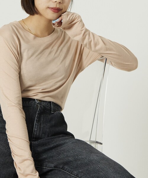 baserange OMO TEE ベージュ Sサイズ