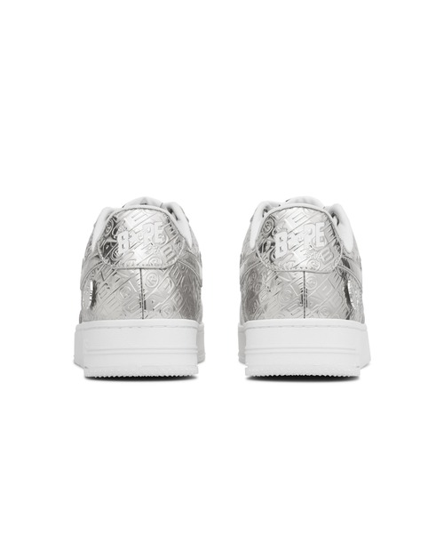 BAPESTA ベイプスタ ヒールイン レディース スニーカー シルバー A BATHING APE（アベイシングエイプ）の「BAPE STA #4 L