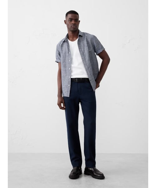 BANANA REPUBLIC パンツ FACTORY STORE リネンブレンド スリム