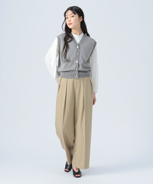 BEAMS Vネック ベスト 日本製 BEAMS HEART｜金ボタン Vネックベスト | Rakuten Fashion(楽天