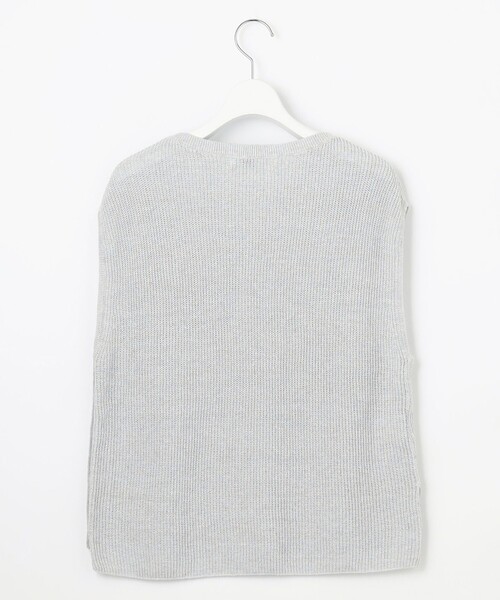 ベスト ジレ 「洗える」Linen Cotton Vest  ニット ベスト レディース J.PRESS ベスト ジレ 「洗える」Linen Cotton Vest ニット