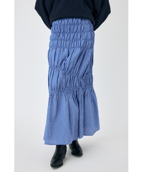 MOUSSY（マウジー） ロング スカート PLAID GATHER スカート