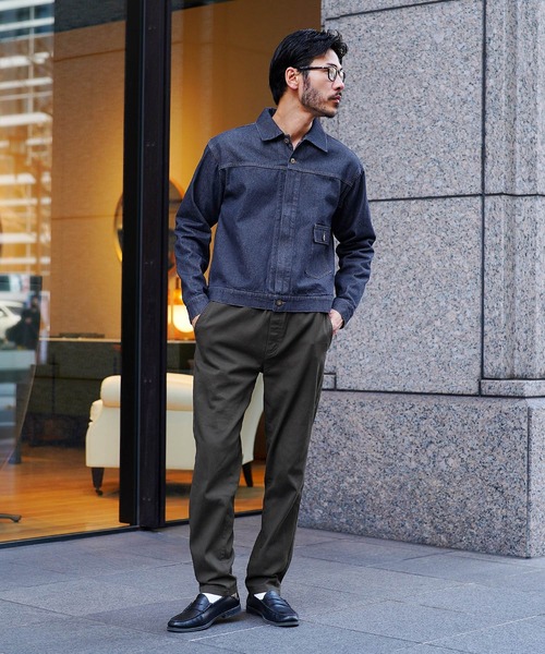 デニムジャケット ジップアップ カジュアル C.DENIMS】デニムジップアップブルゾン