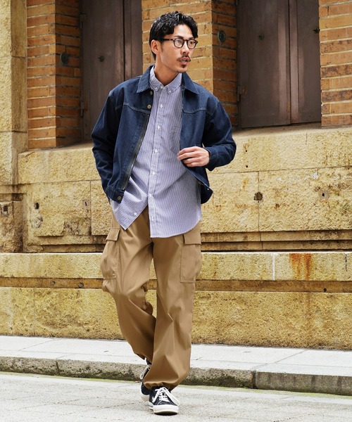 デニムジャケット ジップアップ カジュアル C.DENIMS】デニムジップアップブルゾン