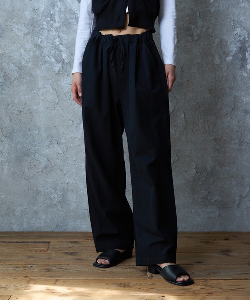 CUBAVERA リネン レーヨン スラックス イージーパンツ ブラック M 楽天市場】CUBAVERA LINEN/RAYON DRAWSTRING EASY PANTS M