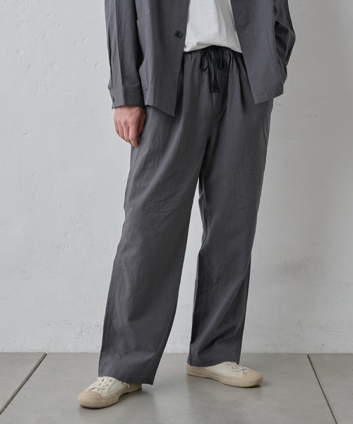 日本製　70s　80s　麻100　リネンパンツ　ジャパカジ　スラックス　グレー 日本製 70s 80s 麻100 リネンパンツ ジャパカジ スラックス