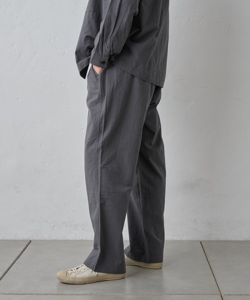 パンツ nedemare paradigm スラックス コットンリネンイージーパンツ メンズ