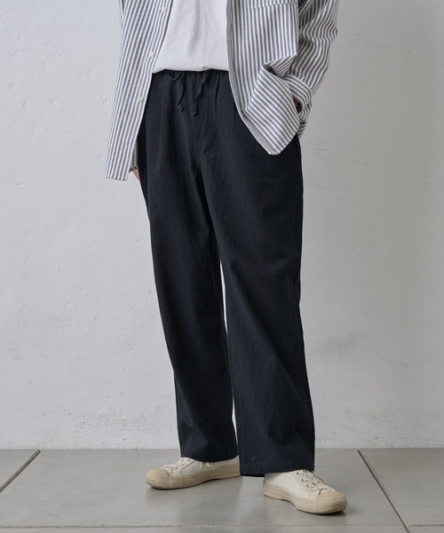 パンツ nedemare paradigm スラックス コットンリネンイージーパンツ メンズ