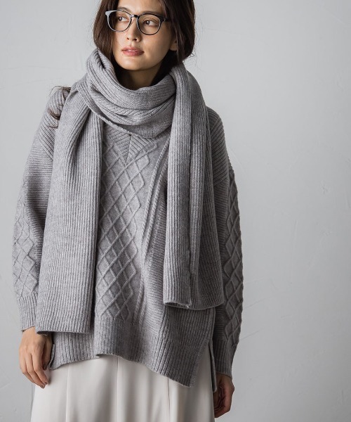 「MAYSON GREY」 Vネックニット M ブラック系その他 レディース_画像5