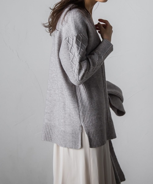 「MAYSON GREY」 Vネックニット M ブラック系その他 レディース_画像8