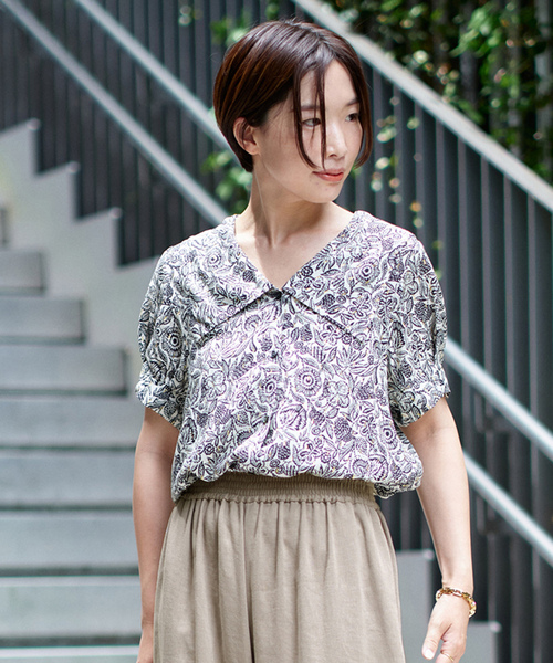 2025SS JOURNAL STANDARD L'ESSAGE　ブラウス JOURNAL STANDARD L'ESSAGE｜ギャザースリーブブラウス