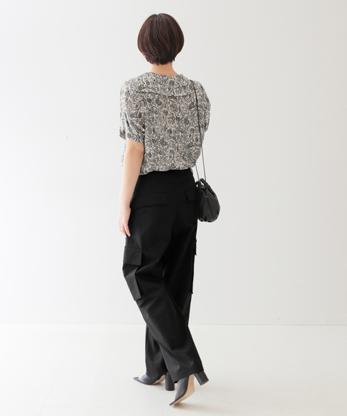 「journal standard L'essage」 半袖ブラウス FREE ブラック レディース journal standard L'essage 「journal L'essage」 半袖ブラウス