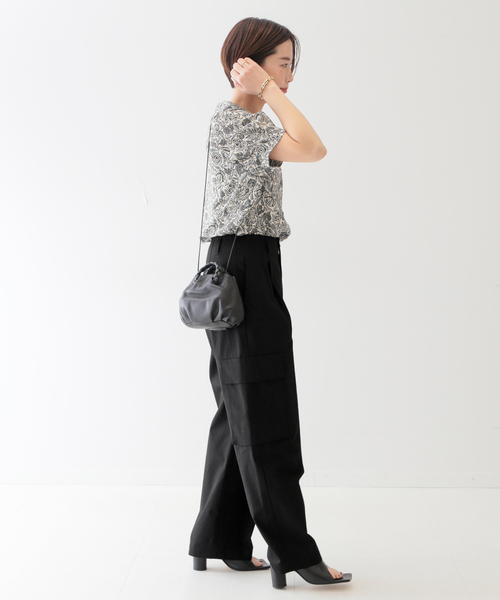 「journal standard L'essage」 半袖ブラウス FREE ブラック レディース journal standard L'essage 「journal L'essage」 半袖ブラウス