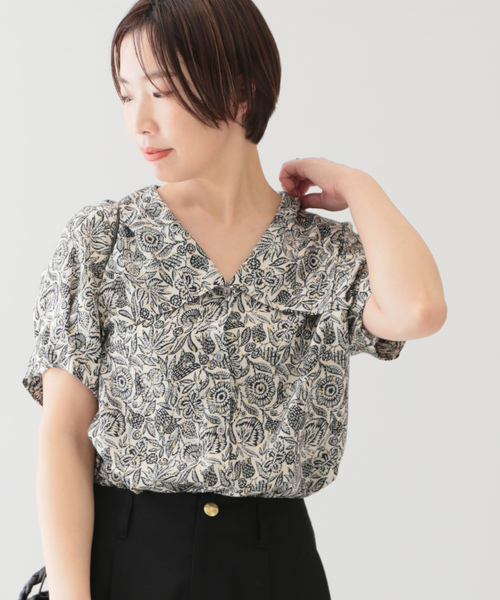journal standard L'essage 「journal L'essage」 半袖ブラウス