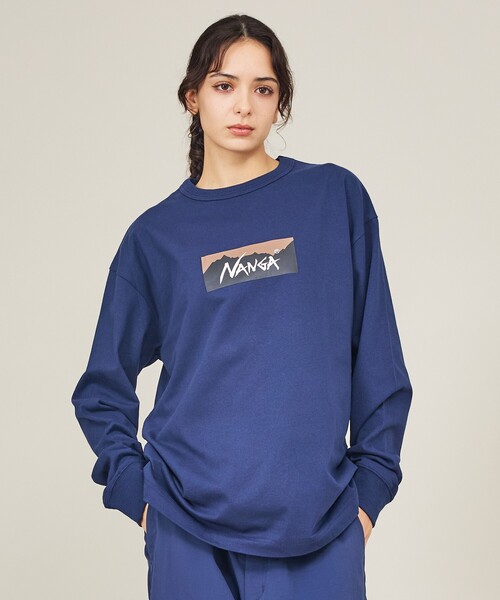NANGA（ナンガ） tシャツ 「NANGA/ナンガ」ECO HYBRID BOX LOGO LS