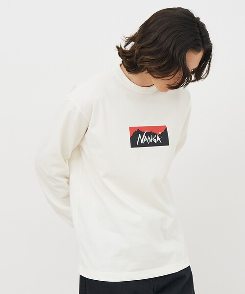 NANGA（ナンガ） tシャツ 「NANGA/ナンガ」ECO HYBRID BOX LOGO LS
