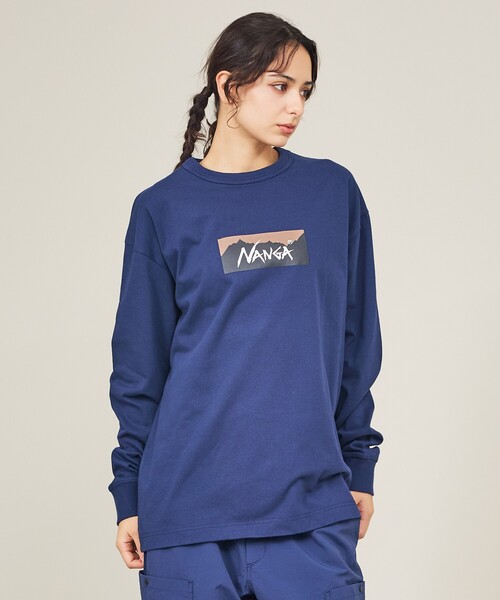 NANGA（ナンガ） tシャツ 「NANGA/ナンガ」ECO HYBRID BOX LOGO LS