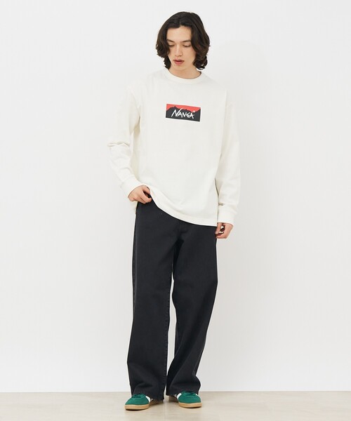 NANGA（ナンガ） tシャツ 「NANGA/ナンガ」ECO HYBRID BOX LOGO LS