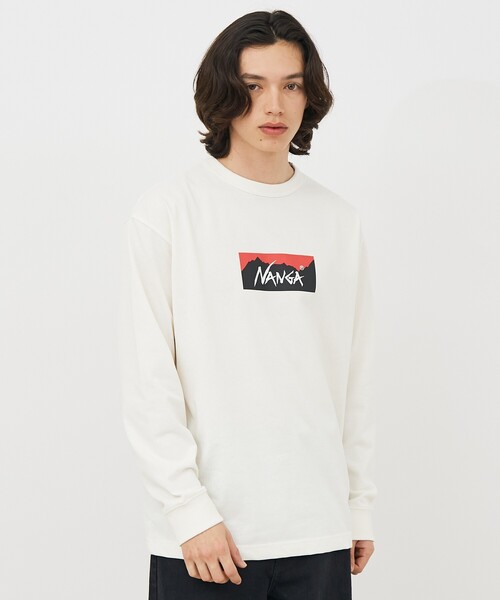 NANGA（ナンガ） tシャツ 「NANGA/ナンガ」ECO HYBRID BOX LOGO LS