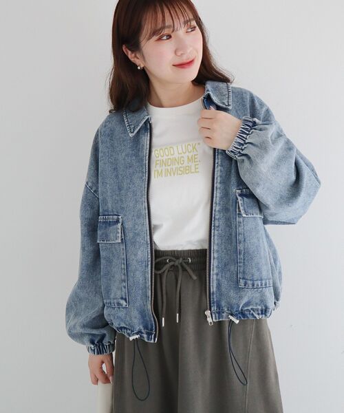 ELENCARE DUE ブルゾン アウター ・ELENCARE デニムステンカラー