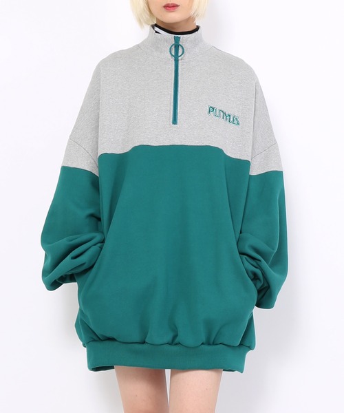 PUNYUS ミントグリーン スウェット PUNYUS 「PUNYUS」 スウェットカットソー 3 グリーン レディース