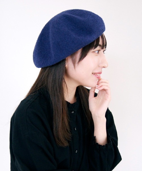 polcadot（ポルカドット） 帽子 ベレー帽 パイル ベレー帽 レディース
