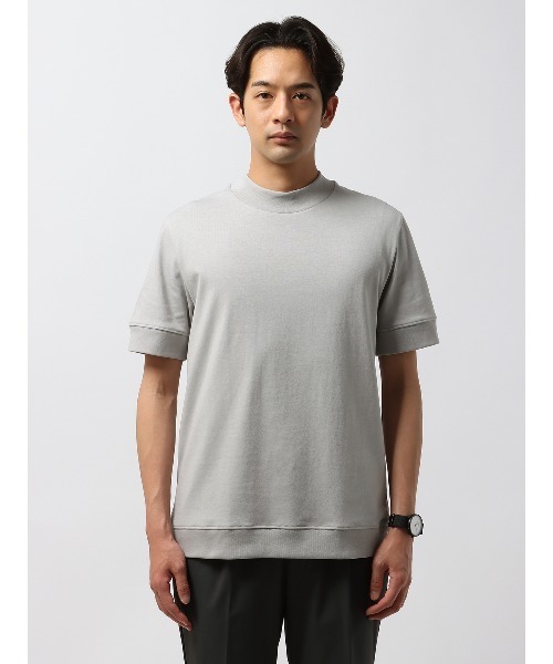 【関税込】 半袖Tシャツ - グレー tシャツ オフィT Tシャツ 半袖 ウォッシャブル プレーティング