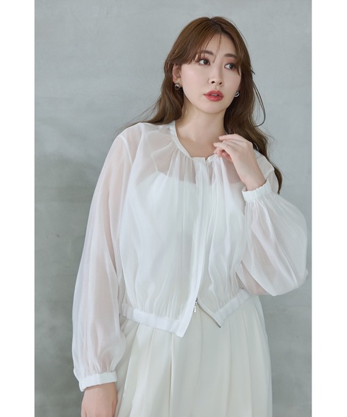 Her lip to ブルゾン アウター Crystal Veil Blouson レディース
