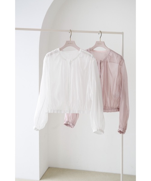 Her lip to Crystal Veil Blouson ホワイトM