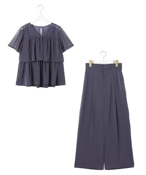 ANY SIS（エニィスィス） セットアップ ティアードトップス×ワイド