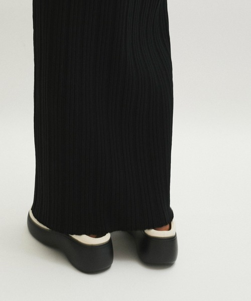 ADAM E ROPE' ワンピース ADAM ET ROPE' ワンピース ハーフZIPニットワンピース
