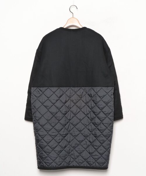 「CAROLINA GLASER」 ノーカラーコート 36(S) ブラック レディース_画像2